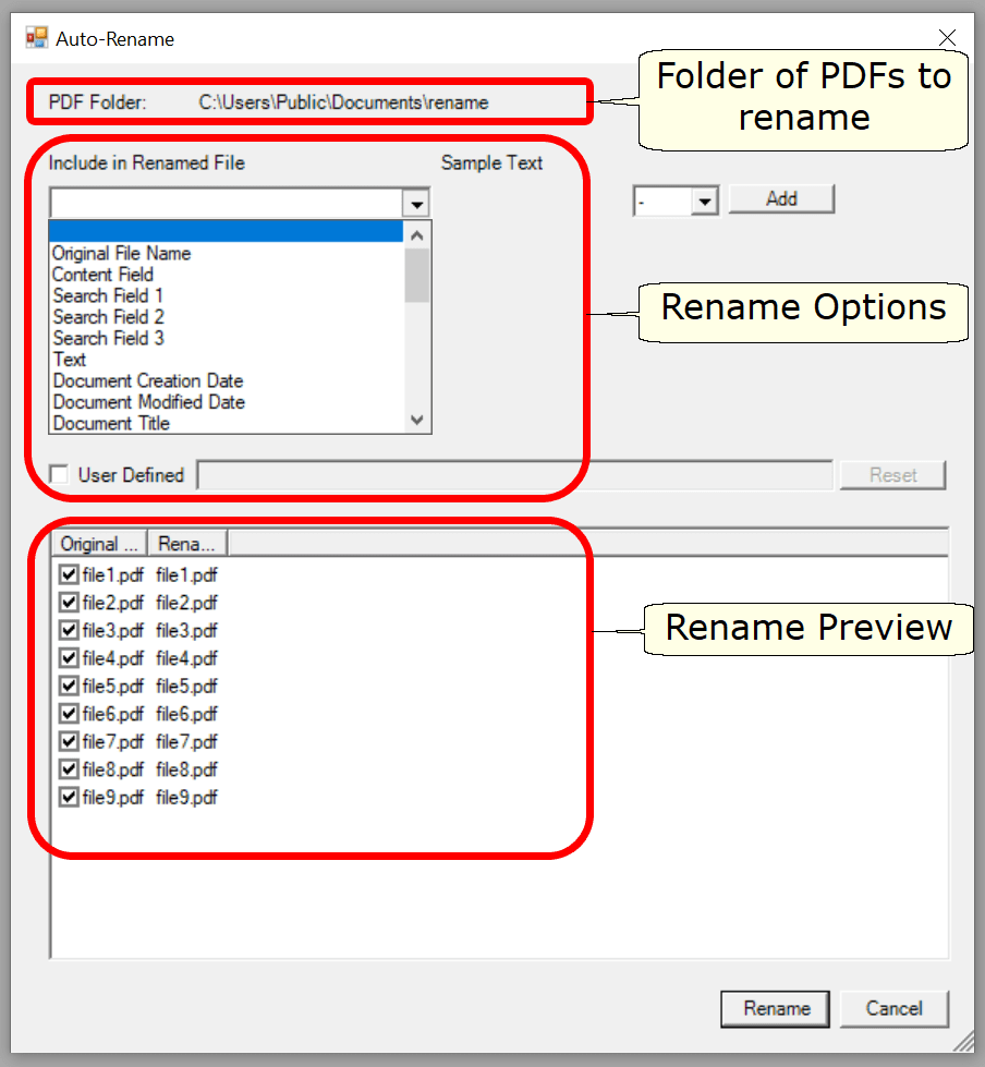 Win2PDF Desktop Auto-rename Configuration