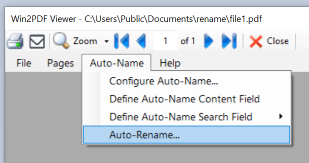 Win2PDF Desktop Auto-Rename