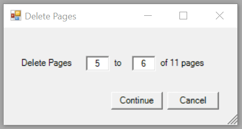 Win2PDF Desktop - Delete Pages